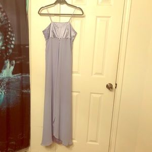 Sky blue formal dress